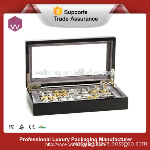 Newest wood customize cufflink storage box